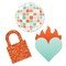 Big Dot of Happiness The Life of a Party Small Cutouts, Orange & Green Showgirl Era Birthday or Bachelorette Decor, Mini DIY Paper Cut-Outs - 24 Count